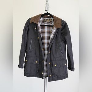 Barbour Waterproof Waxed Canvas Jacket, UK Size 8 Womens